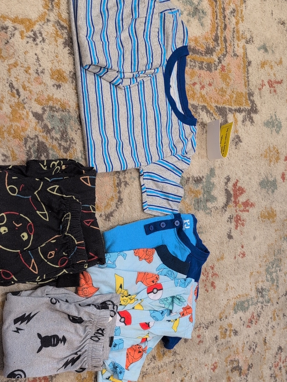Blue Striped Kids One-Piece Romper - Unbranded